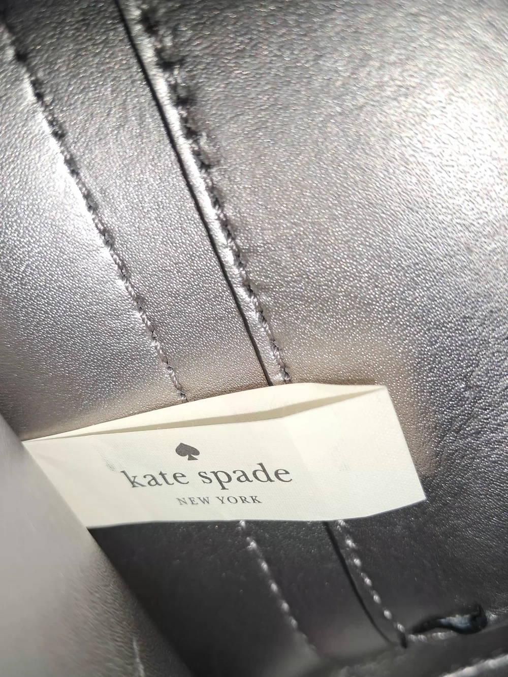 Kate Spade New York black leather tote bag with shoulder strap​